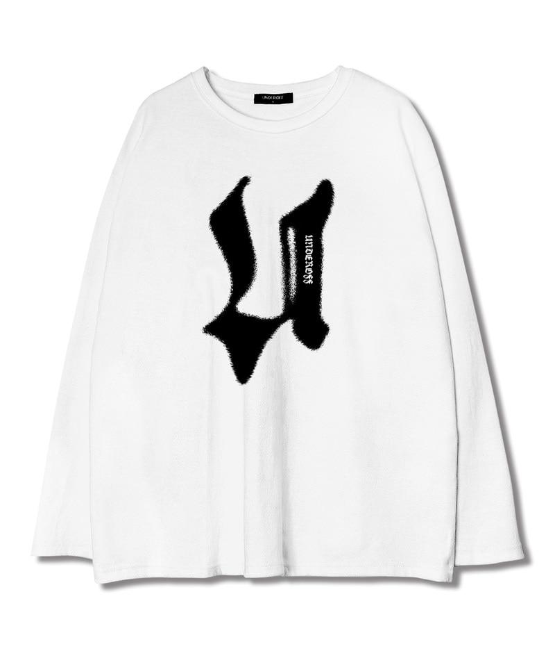 UNDEROFF Layered Crew Neck Long Sleeve Vintage Gothic T-Shirt Black