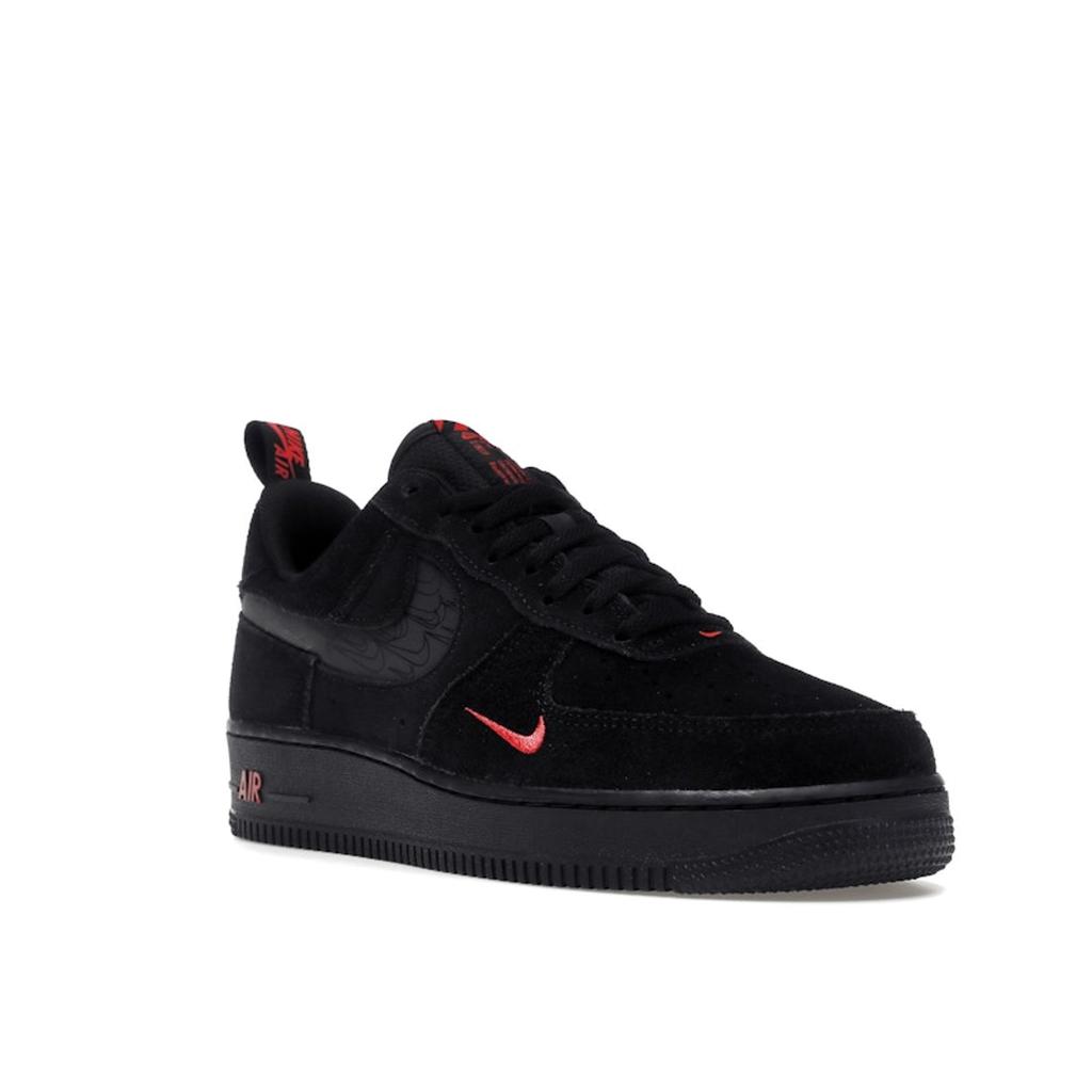 Nike Air Force 1 07 LV8 Reflective Swoosh - Black Crimson Men Sneakers Light-Crimson DZ4514-001