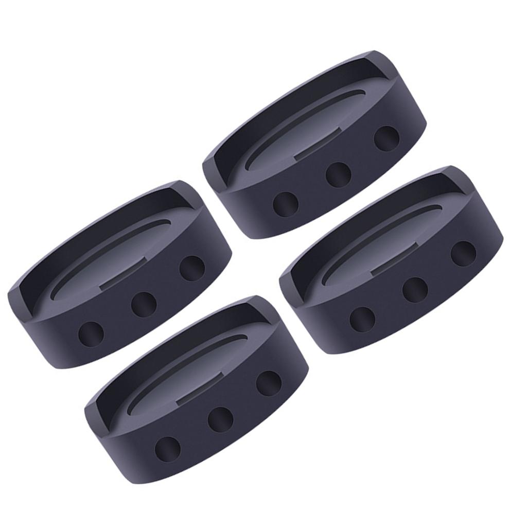 Pack mit 4 Geräte-Stützfüßen Stabilisierungsmatte für Waschmaschine und Kühlschrank zum Verhindern von Rutschen und zum Schutz der Böden