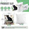 Black Cat Books Cushion Pillowcase Printed Polyester 45x45cm Throw Pillowcover Decorative Sofa Cushion Pillowslip Home Decor