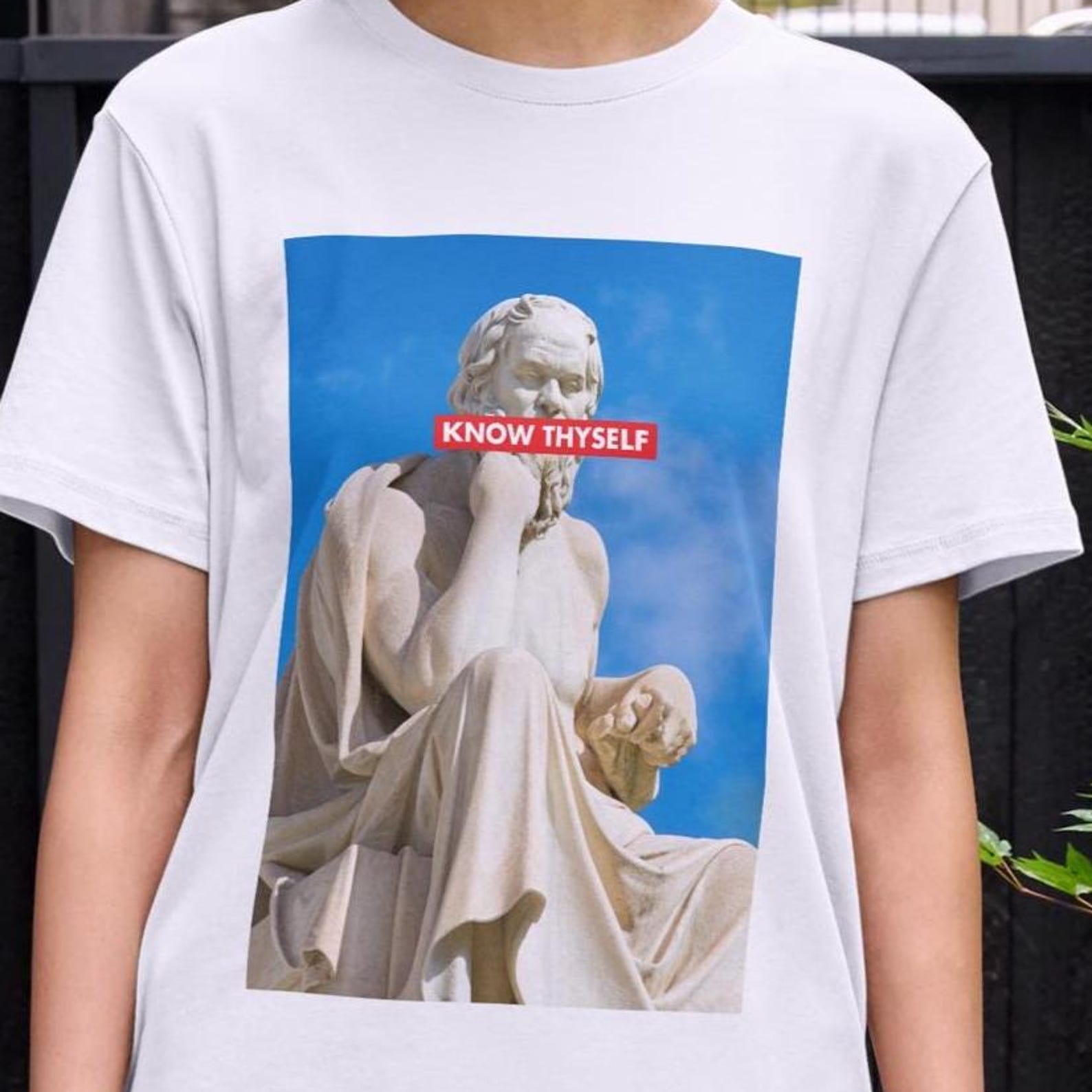 Unisex Socrates Shirt, Know Thyself, Vintage Philosopher Shirt, Morality, Ethics, Socrates Quote, Socratic Method, History S