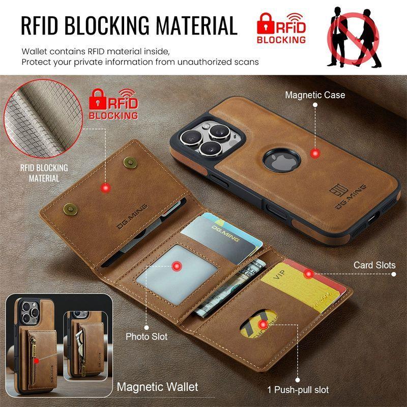 M5 Suitable for Apple IP17 Pro Max Wireless Charging Mobile Phone Case IP15 Pro Max Magnetic Card Case Protective Case