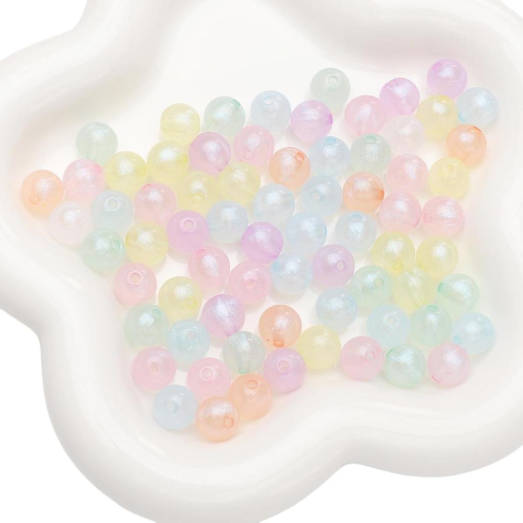 6-16mm 10 STÜCKE/Mehr Acrylperlen Meerjungfrau Runde Perlen für Halskette Armband DIY Schmuckherstellung