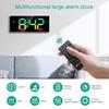 ORIA Digital Wall Clock 12" Large Display RGB Colorful Alarm Clock with Remote Control for Living Room, Gym