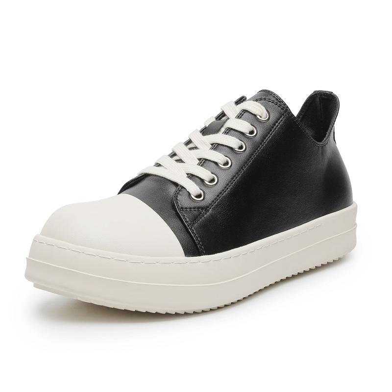 Low-top Leather German Training Shoes Student Couple Shoes Men's Shoes Board Shoes Sports Heightening Platform Casual Men's Shoes 6862-J