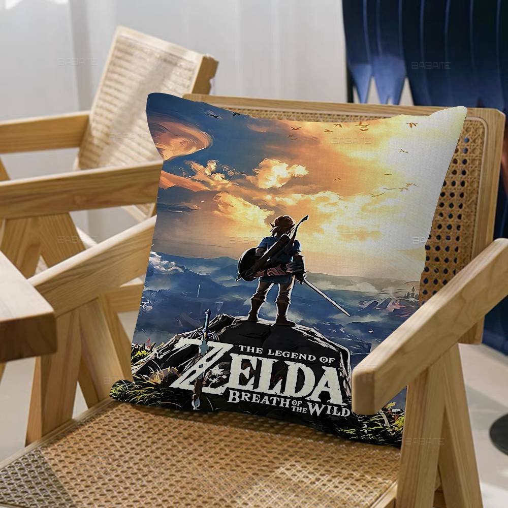 Game L-Legends Of The Z-Zelda Classic Movie Maple Design Cushion Cover Happy Autumn Harvest Decor Holiday Decorati Pillow Cover