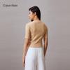 Calvin Klein Jeans Women's Slim Fit Embroidered Logo Knit T-Shirt