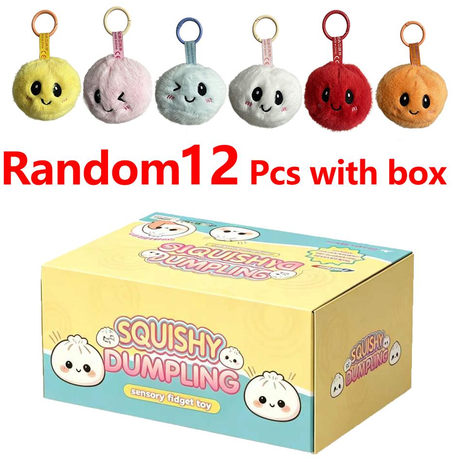 IN Gifts Toy Dumpling Plush Trendy New Style Bag Hanging Cute Simulation Dumpling Plush Keychain Backpack Pendant Cartoon Toy