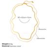Niche Simple Double-Layer Stacked Blades With Stainless Steel Temperament Versatile And Non-Fading Collarbone Chain