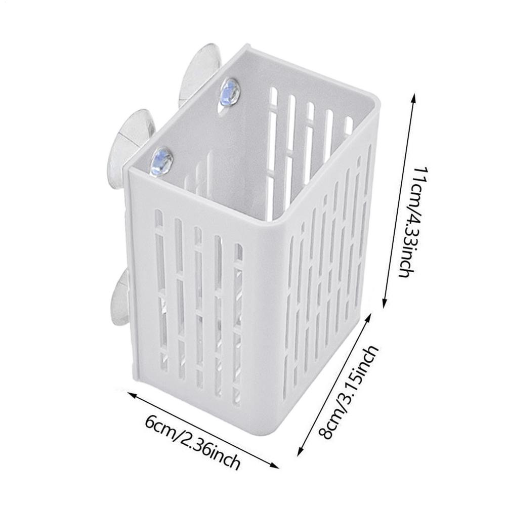 Aquarium Plant Holder Plastic Basket with Suction Cup for Fish Tank Aquatic Plant Fixing Stable Installation Floating Plant Pots