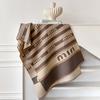Elegant French Vintage Butterfly Print Faux Cashmere Scarf Women Warm Thick Wrap Shawl Office Winter