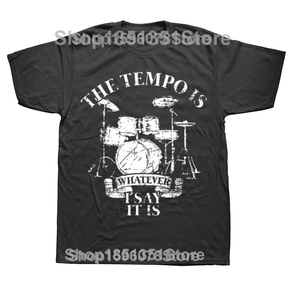 RLRR LRLL Trommler T-SHIRT Trommelband Musik Neuheit Lustig Geburtstag Geschenk Präsent Sommer Trommeln Spieler T-Shirt Hip Hop