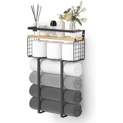 Suport de prosop multifuncțional de perete fără perforare, detașabil și design transfrontalier