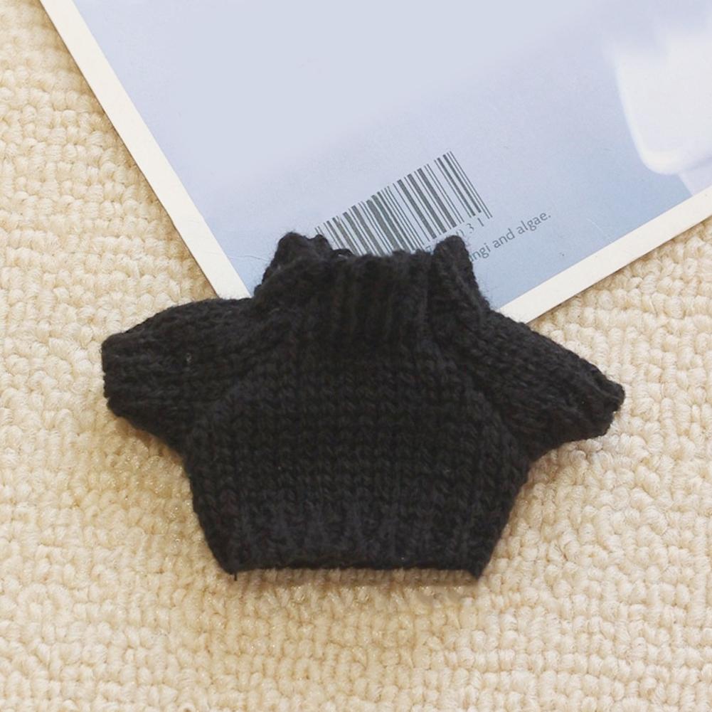 Mini Doll'S Clothes Outfit Accessories For Labubu for Elf Doll Knitted Christmas Love Twisted Solid Santa Sweater Clothing