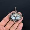 Kyanite 999 Copper Wire Wrapped Pendant, Handmade Gemstone Pendant Jewelry, Gifts For Wife Brand New Pendant
