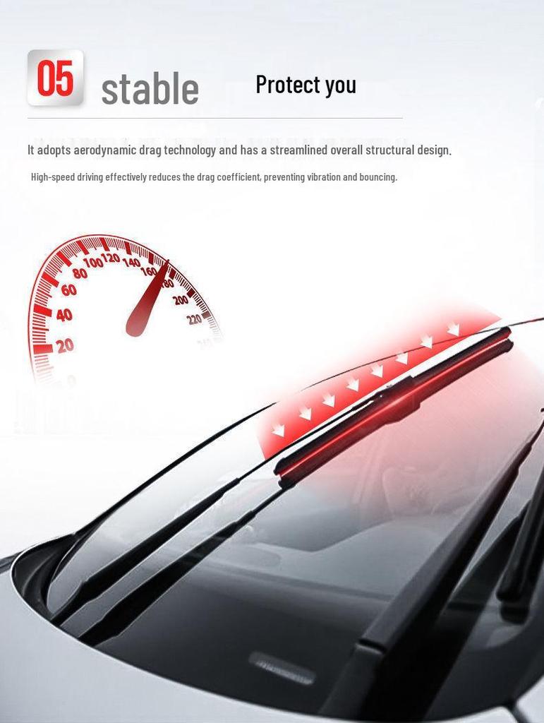 Premium Frameless Wiper Blades for Geely Haoyue – Fits Front Window, Compatible with New & Old Models