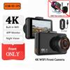 4K Dash Camera for Car GPS Dual Lens Front and Rear View Camera Auto Car Dvr Built-in WIFI Dashcam Night Vision Parking Monitor