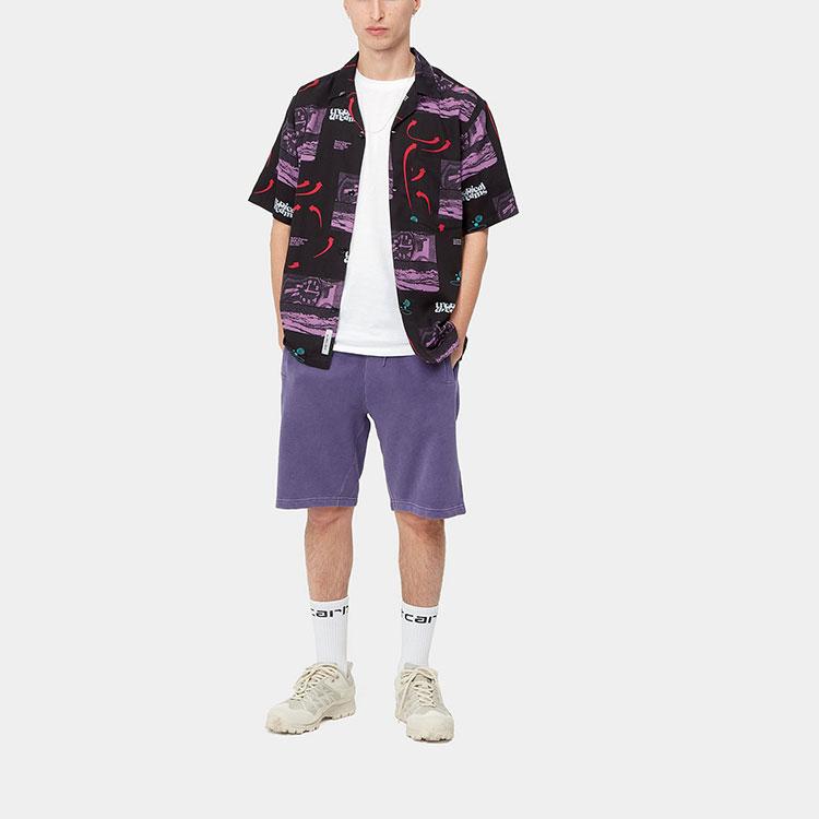 Carhartt WIP SS22 Nelson Sweat Shorts Men Shorts Purple I030130-0NR-XX