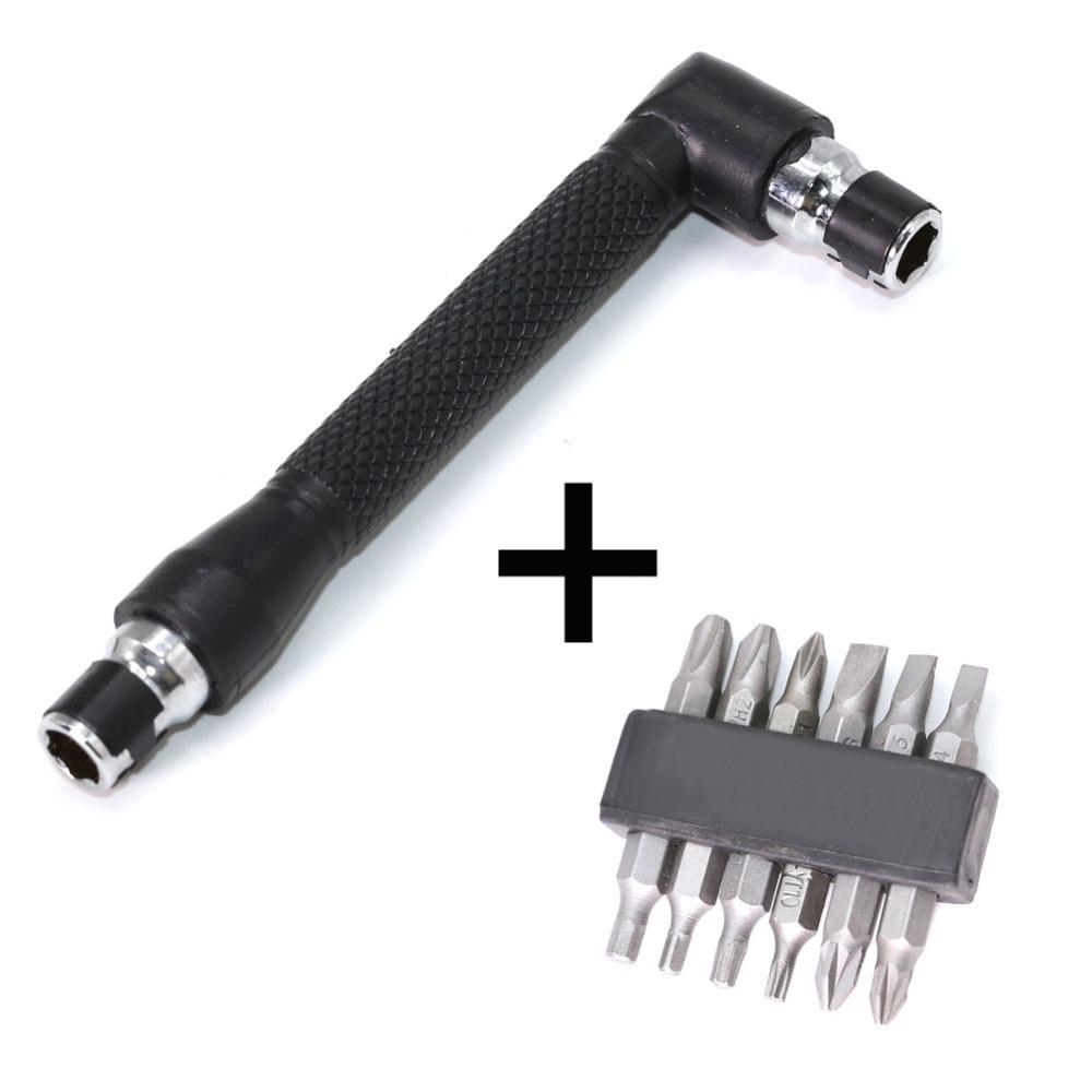13pcs L-shape Double-ended Socket Wrench Flexible Shaft Bit Hand Tool Screwdriver Bit Holder  Home