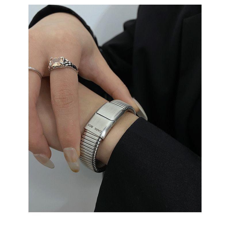 

Браслет ручной работы в K-стиле, уличный, хипстерский, мужской и женский, минималистичный браслет из титановой стали 17CM