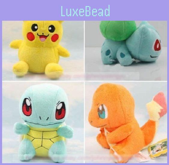 Pokmon Plush Toy Snorlax Bulbasaur Squirtle Charmander Eevee Soft Stuffed Animal For Kids Room Decor