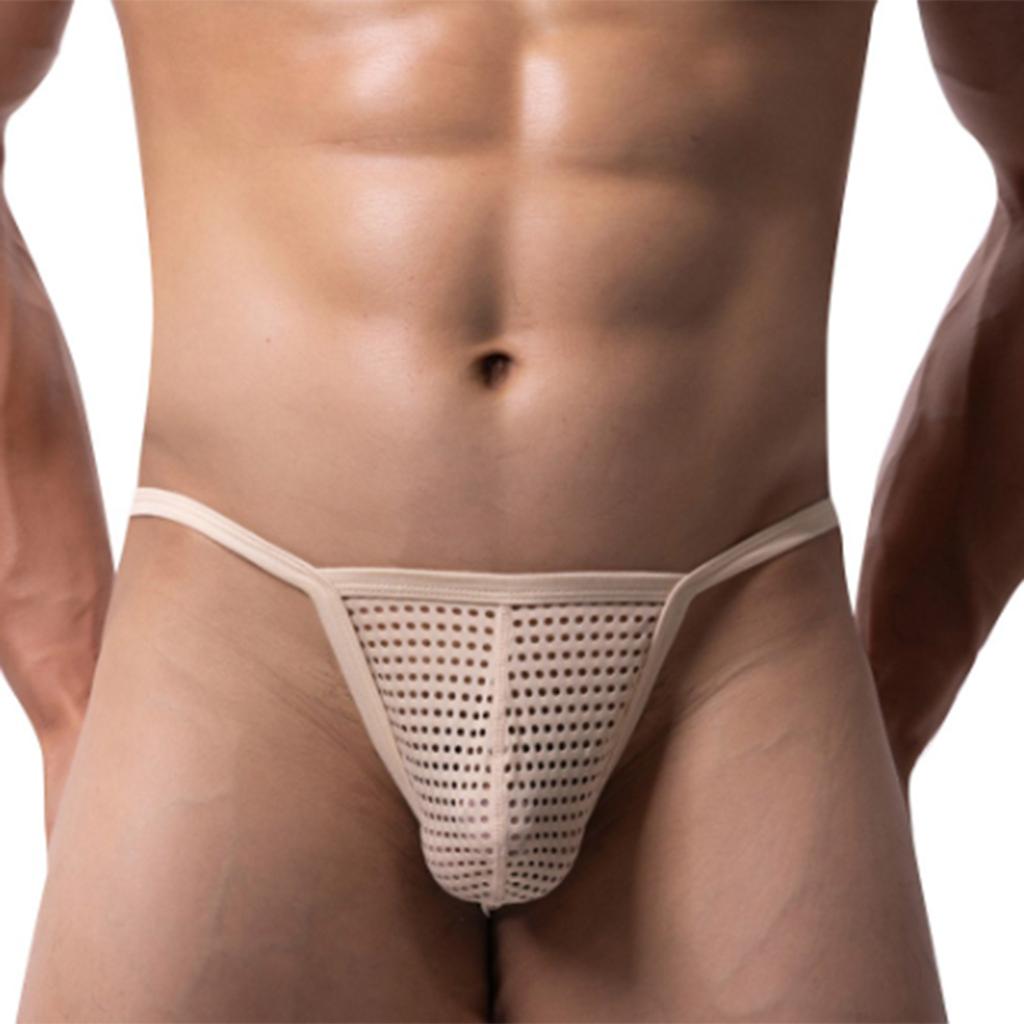 Men's Sexy Low Waist Mesh Breathable Briefs