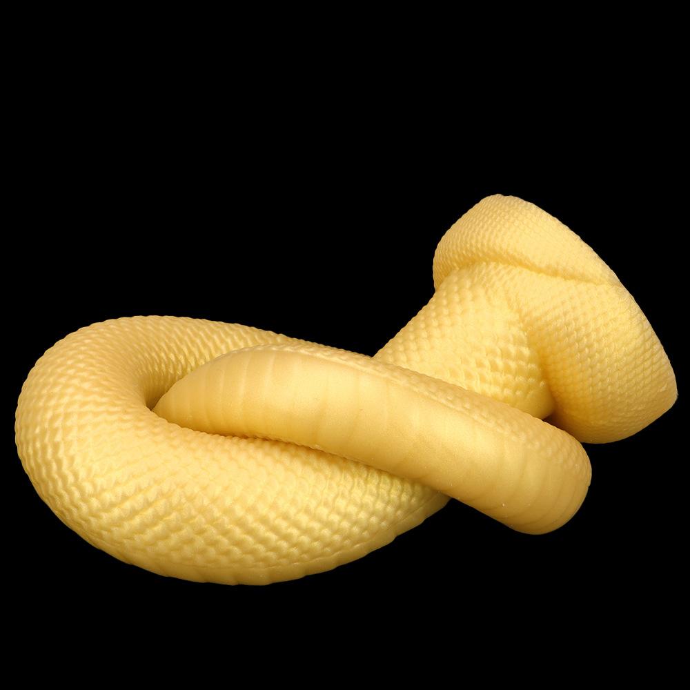 Gold Silicone Soft Extra Long Anal Plug Anal Masturbator Huge Dildo Big Dick Fisting Sex Toy Strap On Cock Realistic Penis