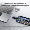 Lexar Card Reader Dual-Slot USB-A USB-C Type-C Reader Up To 205Mb/s 2-in-1 Card Reader SD Card Reader and Micro SD Card Reader for Computer and Phone