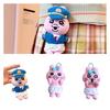 Cute Plush Bunny Toy Hanging Pendant With Funny Underwear Soft Short Plush Cartoon Style Pink Rabbit Doll Decoration Coin Purse