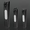 3Pcs Nail Clippers Simple Black Silver Non-Slip And Sharp Nail Clippers Labor-Saving Stainless Steel Nail Trimmer Manicure Tools