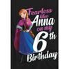 Frozen Childrens/Kids Fearless Like Anna 6th Birthday T-Shirt