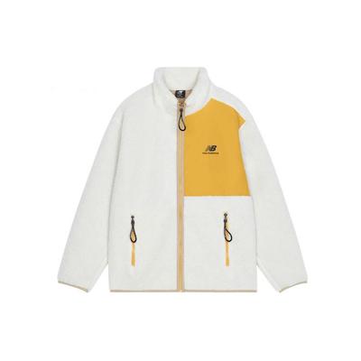 New Balance Velvet Jackets Unisex White Stand Collar Moderate AMJ13346-MLT