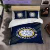 Biancheria da letto a tema Leeds United Set 3 Pezzi Copripiumino Biancheria da letto Decorativa Per Camera Adolescenti Decorazione Casa