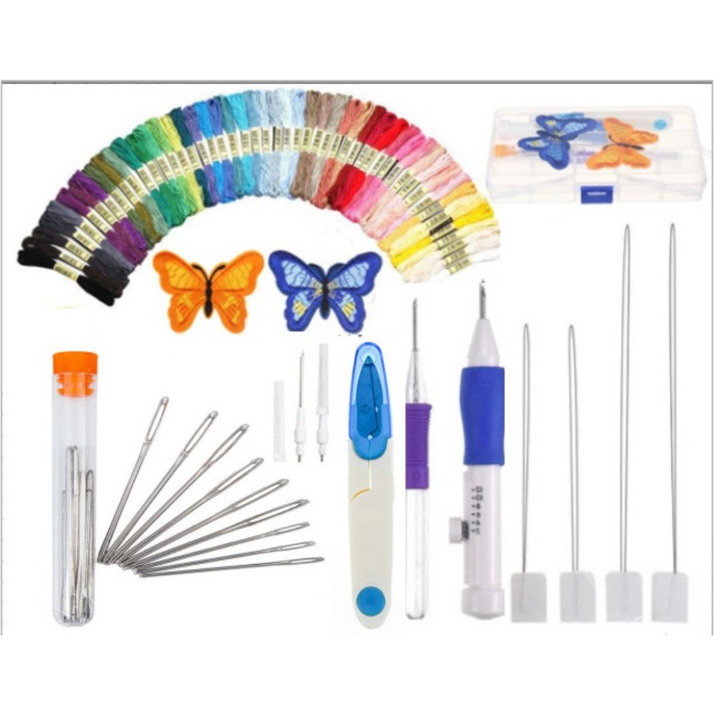 Cross Embroidery Embroidery Needle Set Embroidery Poke Tools Embroidery Flower Poke Needle Combination Set