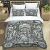 Medieval Dark Retro Digital Print Polyester Bedding Sets Boys Bed Linen Set For Teens Queen Bedding set Bed Comforter Set