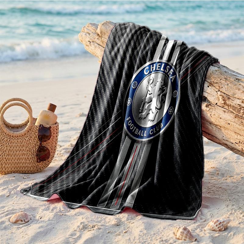 Chelsea FC Print Microfiber Beach Towel Quick Dry Absorbent Large Towel For Beach Swimming Travel