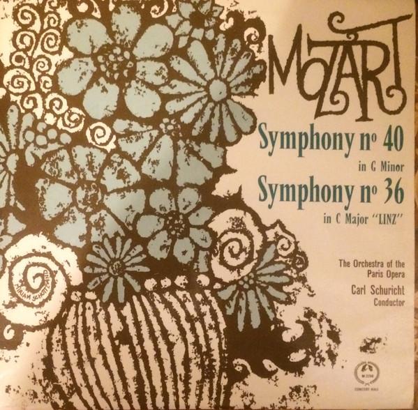 

LP Record CARL SCHURICHT ORCHESTRE NATIONAL Mozart Symphony No. 40 In G Minor M2258 CONCERT HALL Japan Classical Used