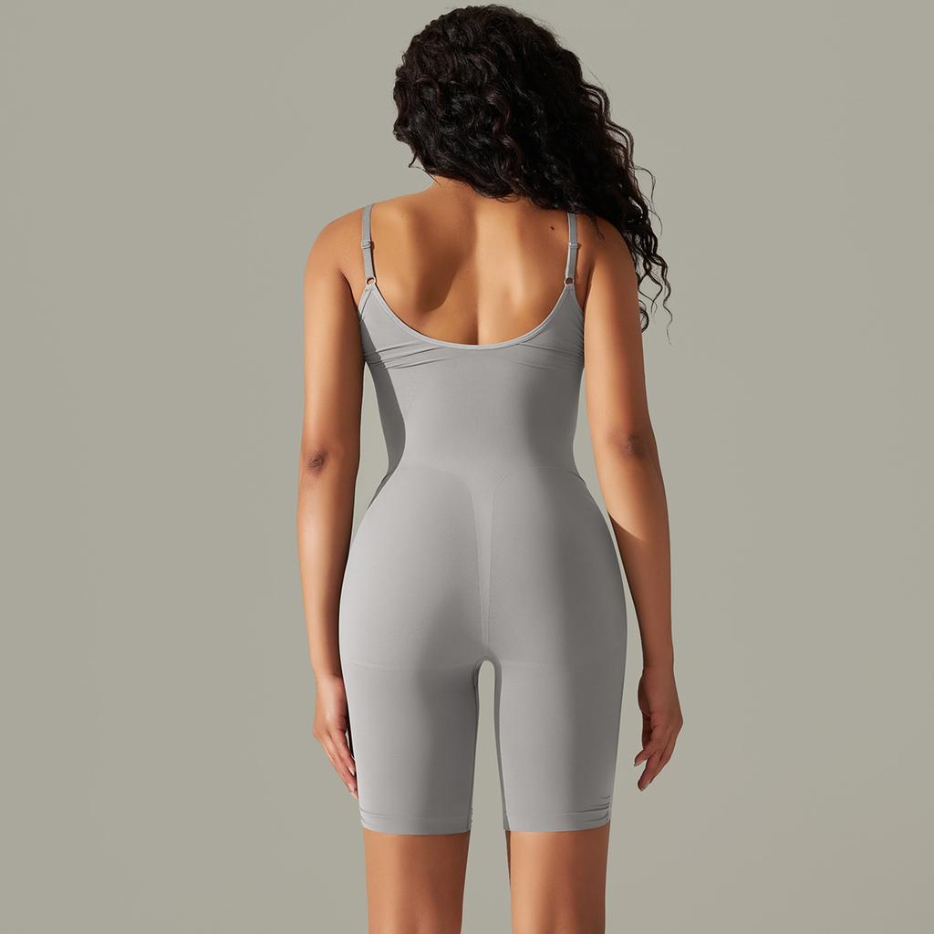 Seamless And Sexy Peach Hip One-piece Suspender Yoga Jumpsuit, Shapewear, Fitness Exercise Back Yoga Suit