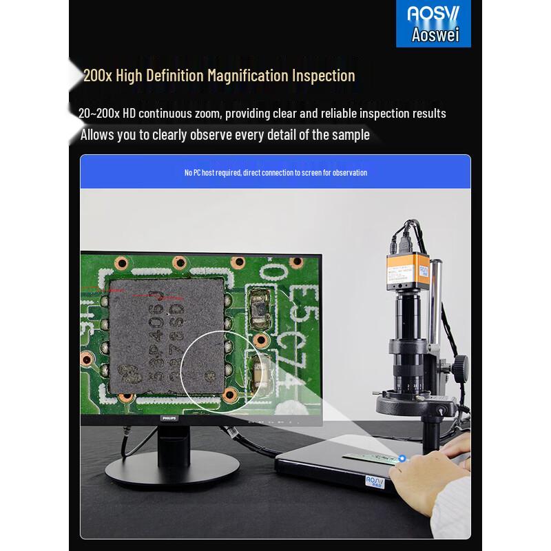 AOSVI AO-HD206 Phone Repair Electronic Microscope