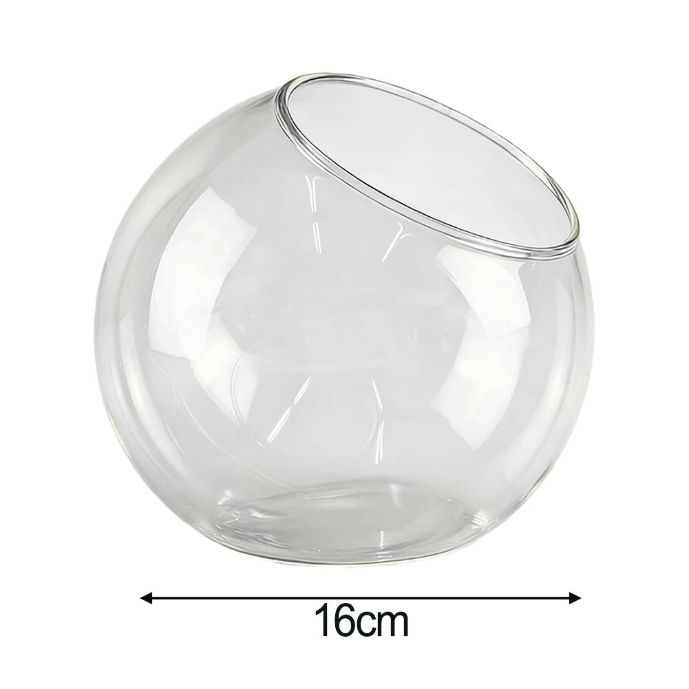Decorative Bauble Glass Terrarium For Weddings For Christmas 20cm Decorative Succulent Container Open Mouth Design