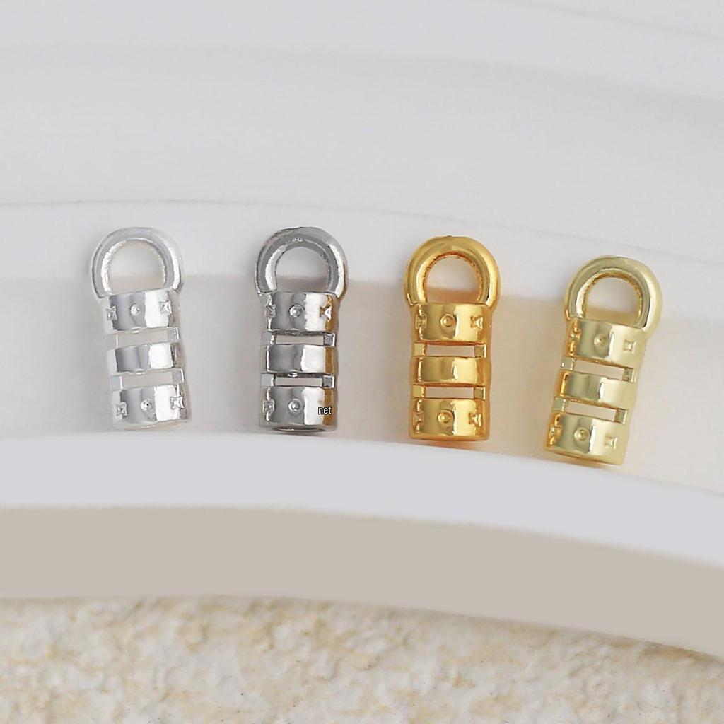 18k Gold-Filled Copper Plated Clip Buckle & Chain Clasp for DIY Leather Cord and Steel Wire.