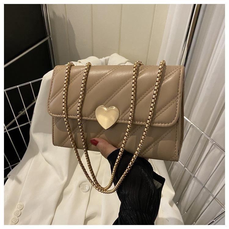 Fashion texture solid color 2025 winter trend casual fashion embroidery thread shoulder crossbody small square bag