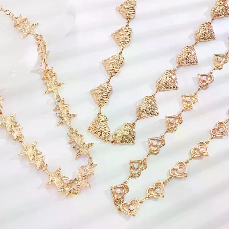 Vintage Oval Craved Metal Waist Chain For Women Retro Style Exquisite Gold Color Plated Belt Chains Fashion Body Jewelry Gifts