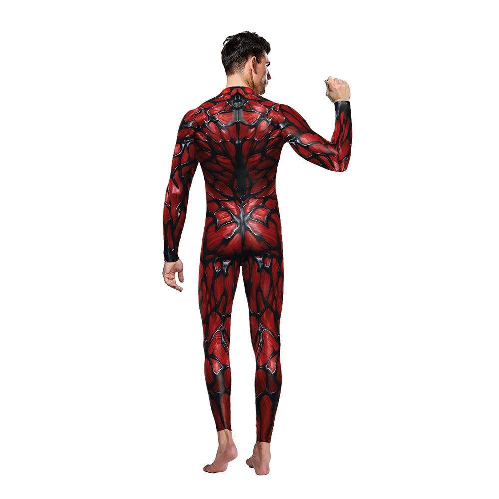 European & American Style Venom 3D Cosplay Unisex Jumpsuit