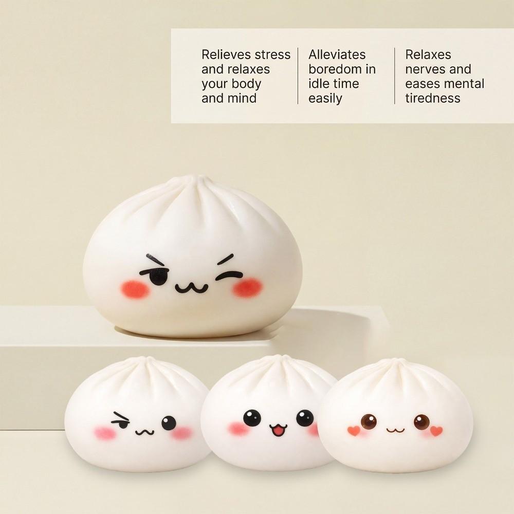 Soft Steamed Stuffed Bun Squishy Pinch Le Slow Resilience Squishy Toy Relaxation Tool