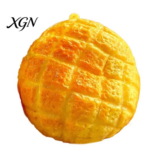 Anxiety Relief Gadget Fake Pineapple Bread Squeeze Toy, Stress Realistic Corn TPR Ball Sensory Soft Simulated Mango Office Desk Fidget Toy Food Shaped