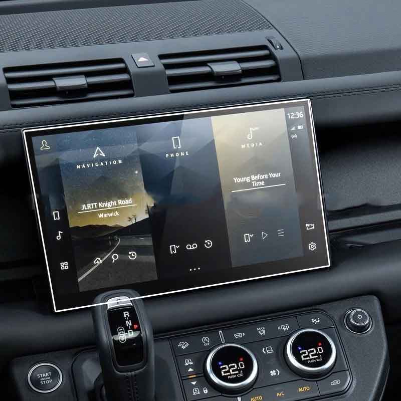 For Land Rover Defender 2022 Car Radio GPS Navigation Display Screen Tempered Glass Protector Film Car Interior