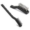 20Pcs Wire Scratch Brush Curved Handle Metal Wire Brush Polishing Cleaning Tool