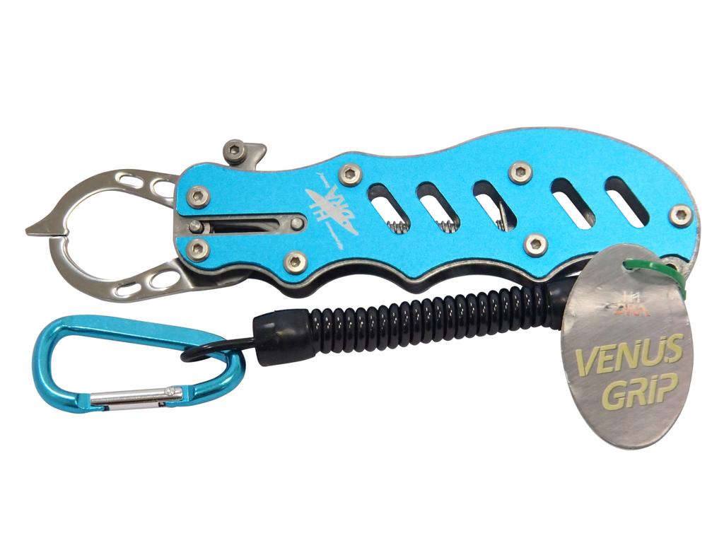 Marushin Fishing Tackle Pliers Venus Grip Emerald Blue HI-DRA