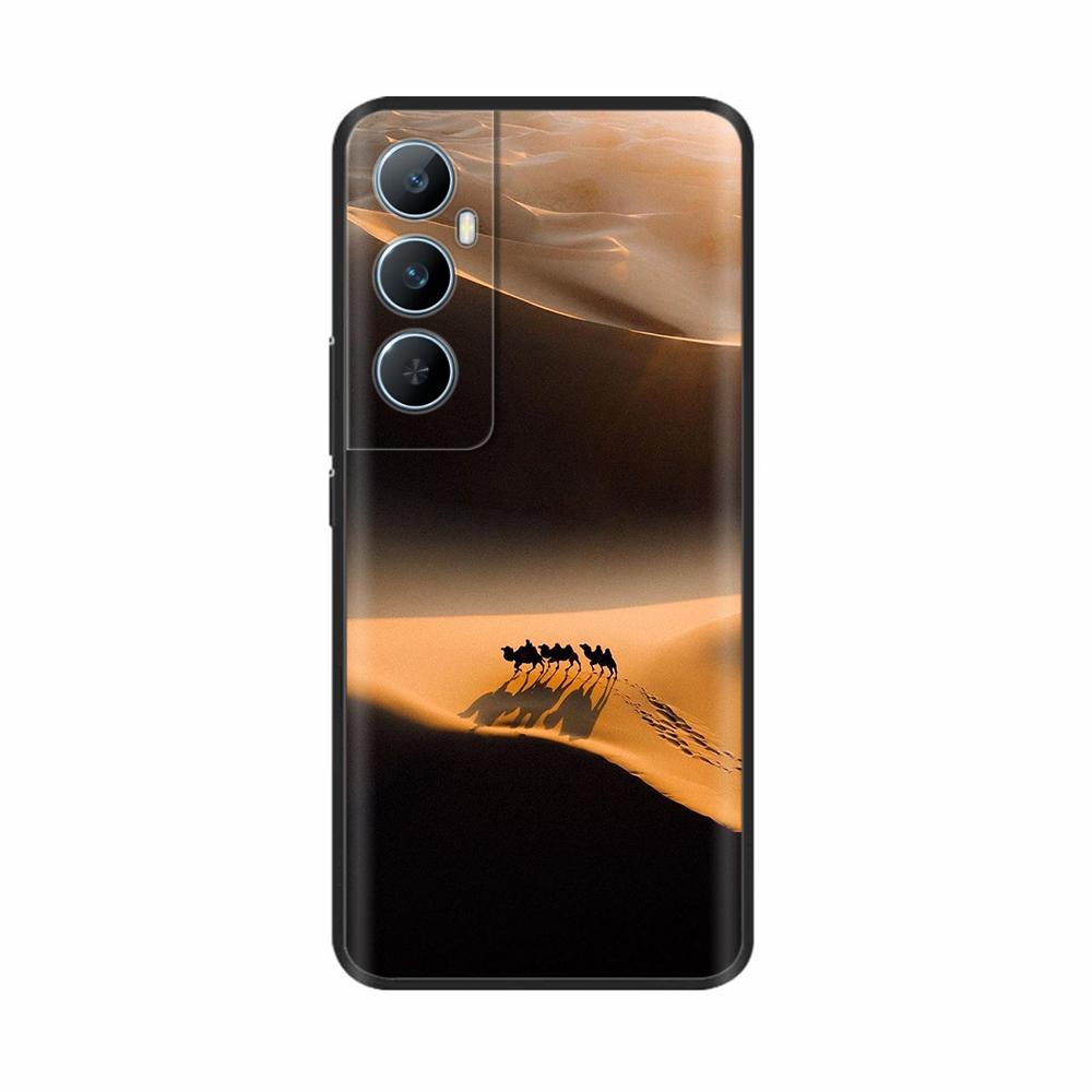 For Realme C65 4G C 65 RealmeC65 6.67" 2024 Silicone Phone Cover Lovely Flower Lightweight Cover for Oppo Realme C65 Cases Shell